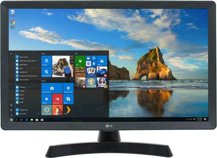 23.6" LED ЖК телевизор LG 24TQ510S-PZ (1366x768, HDMI, LAN, WiFi, BT, USB,  DVB-T2,  SmartTV)
