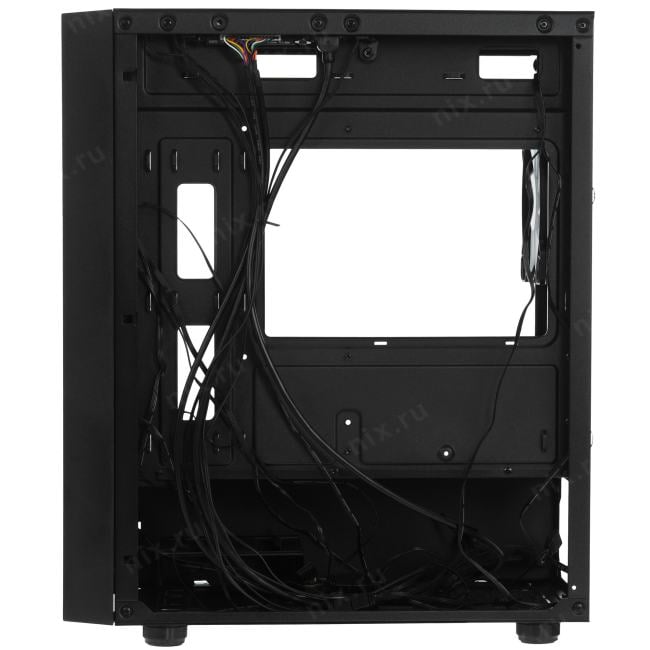 CMMEM19B-A4 Корпус Powercase Mistral Micro EM19, Tempered Glass, 4x120mm ARGB PWM  fan, чёрный, mATX