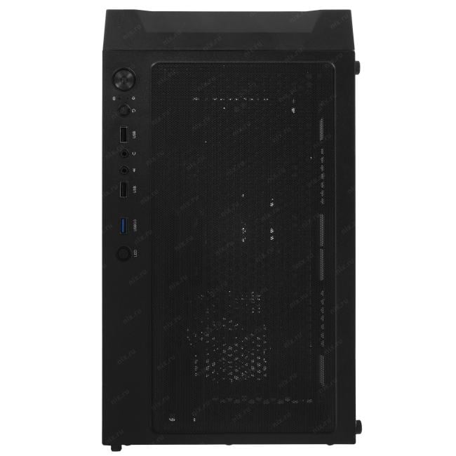 CMMEM19B-A4 Корпус Powercase Mistral Micro EM19, Tempered Glass, 4x120mm ARGB PWM  fan, чёрный, mATX