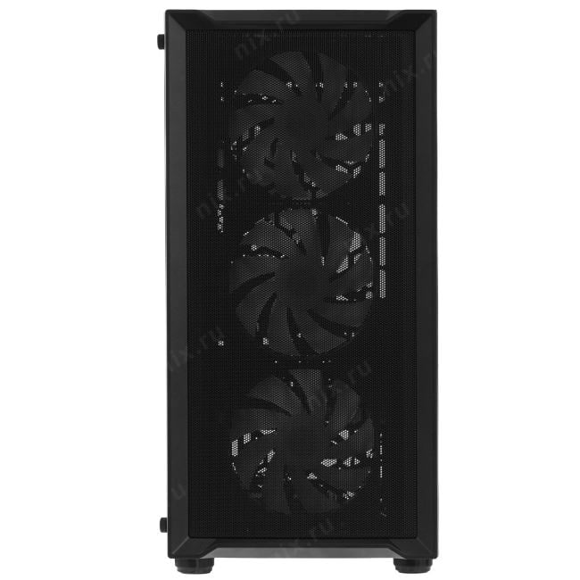 CMMEM19B-A4 Корпус Powercase Mistral Micro EM19, Tempered Glass, 4x120mm ARGB PWM  fan, чёрный, mATX