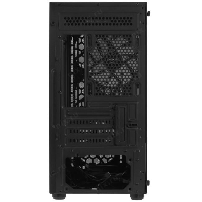 CMMEM19B-A4 Корпус Powercase Mistral Micro EM19, Tempered Glass, 4x120mm ARGB PWM  fan, чёрный, mATX