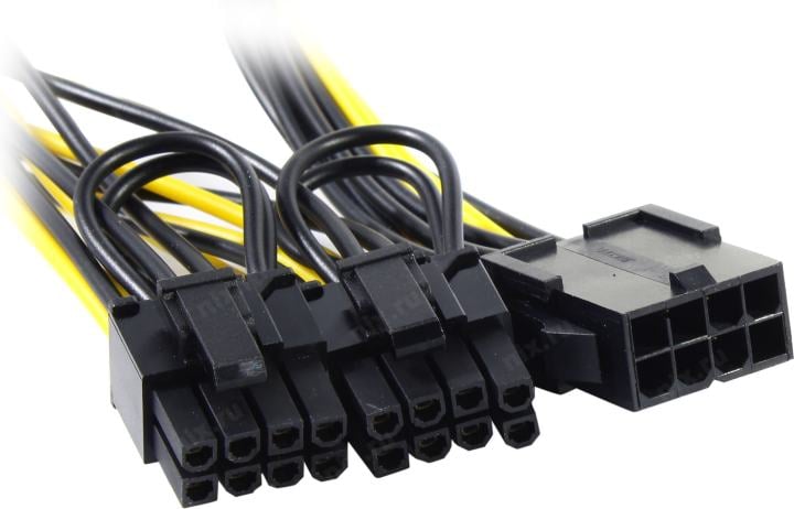 Кабель Cablexpert CC-PSU-85, PCI-E 6-pin на 6+2 pin ×2, 0.3 м