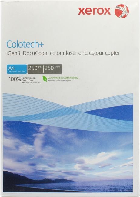 Бумага XEROX Colotech Plus Blue 250 A4 Грузить кратно 4шт.  см.  180112455