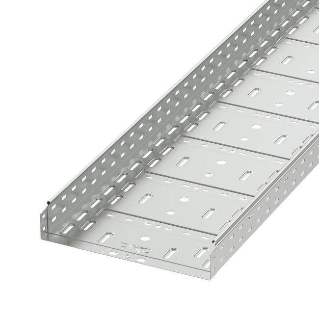 Лоток листовой перфор. DKC 35306 (ШxВxД) 400x80x3000 мм, толщ. 0,9 мм, сталь оцинк. по  Сендзимиру, "S5 Combitech"