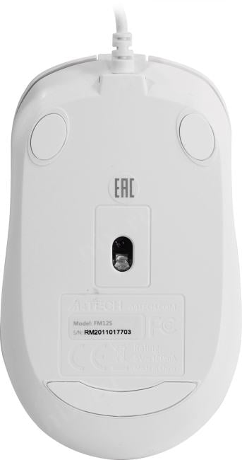 A4Tech FSTYLER Optical Mouse <FM12S White>  (RTL) USB 3btn+Roll