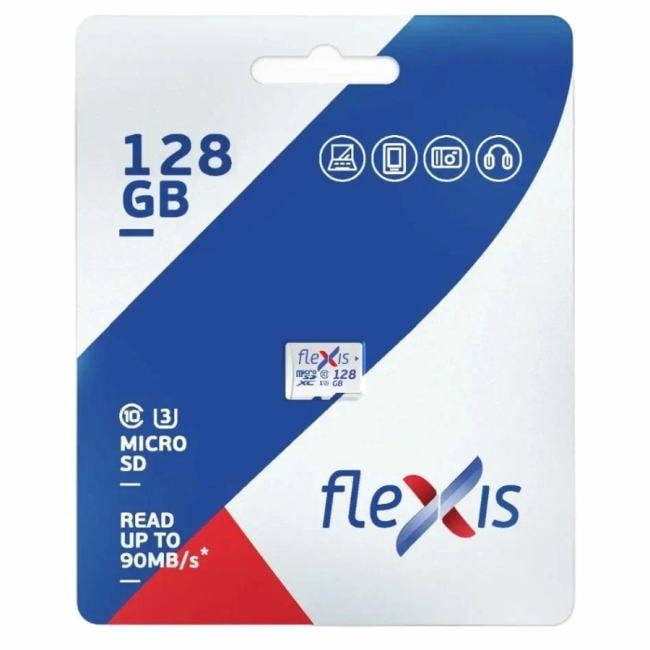 Карта памяти Flexis FMSD128GU3, 128 ГБ, microSDXC, Class 10, U3