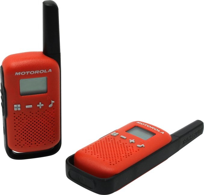 Motorola <TALKABOUT T42 Red> 2 порт. радиостанции (PMR446, 4 км, 8  каналов, LCD, 3xAAA)
