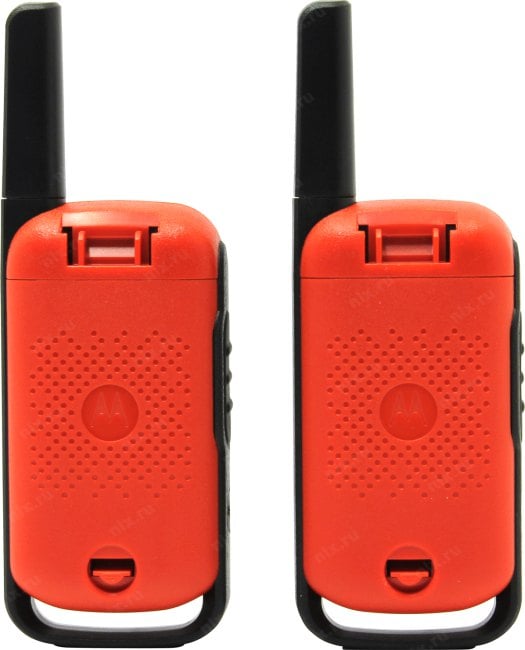 Motorola <TALKABOUT T42 Red> 2 порт. радиостанции (PMR446, 4 км, 8  каналов, LCD, 3xAAA)