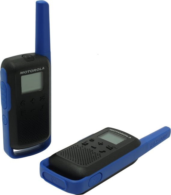 Motorola <TALKABOUT T62 Blue> 2 порт. радиостанции (PMR446, 8 км, 8 каналов, LCD,  з/у,  NiMH)