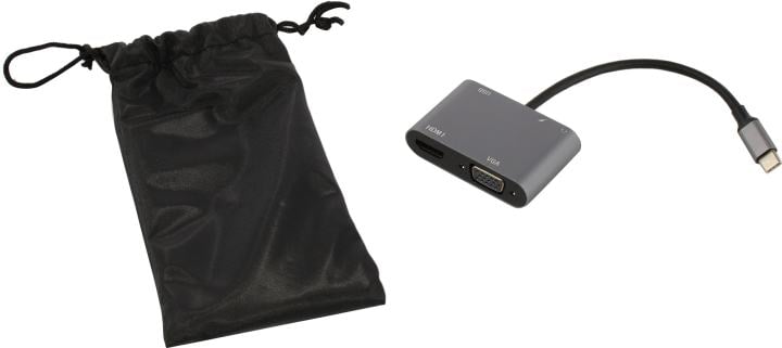 Адаптер iOpen ACU4511, USB Type-C→VGA/HDMI/USB3.0/PD/Audio