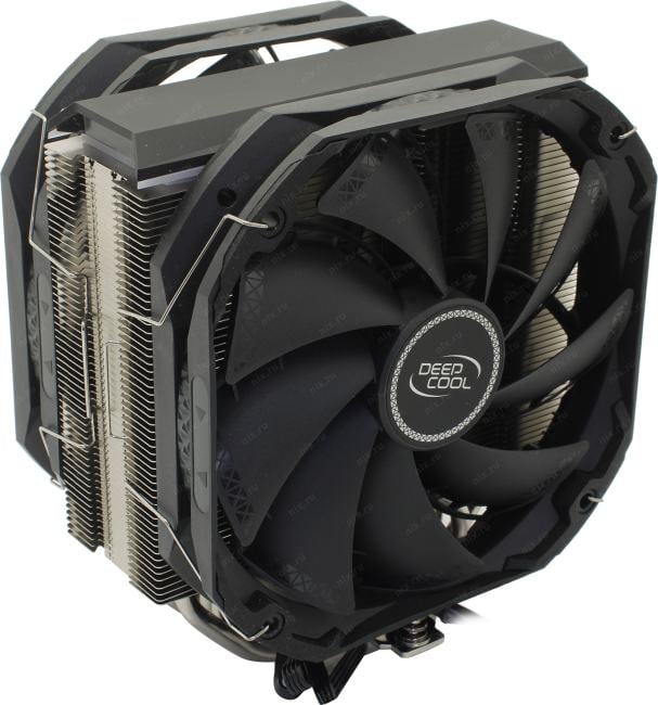 Deepcool <R-AS500-BKNLMP-G> AS500  PLUS (4пин, 1155/1200/2011/2066/AM4-FM2,500-1200об/мин,Al+тепл.трубки)