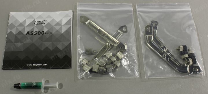 Deepcool <R-AS500-BKNLMP-G> AS500  PLUS (4пин, 1155/1200/2011/2066/AM4-FM2,500-1200об/мин,Al+тепл.трубки)