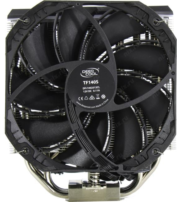 Deepcool <R-AS500-BKNLMP-G> AS500  PLUS (4пин, 1155/1200/2011/2066/AM4-FM2,500-1200об/мин,Al+тепл.трубки)