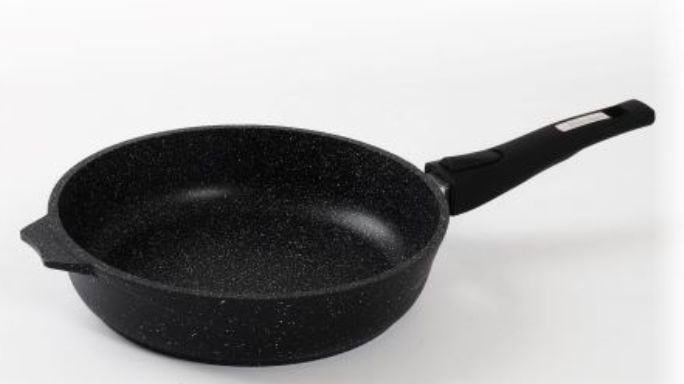 Сковорода Мечта 030802, 30 см, Гранит black, съемная ручка