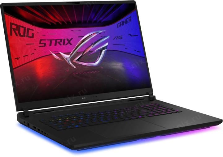 Ноутбук ASUS ROG Strix SCAR 18 G835LW-SA190W 18"(2560x1600 mini LED)/Intel Core Ultra 9 275HX(2.7Ghz)/65536Mb/1024PCISSDGb/noDVD/Ext:NVIDIA GeForce RTX 5080(16384Mb)/Cam/BT/WiFi/90WHr/war 1y/3.3kg/Off Black/Win 11Home