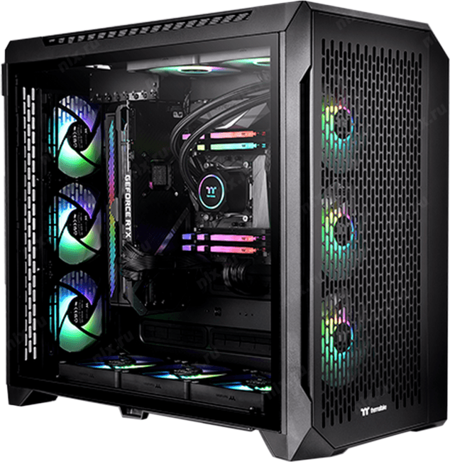 Bigtower Thermaltake <CA-1X6-00F1WN-00> Black CTE C750 Air E-ATX без  БП, с окном