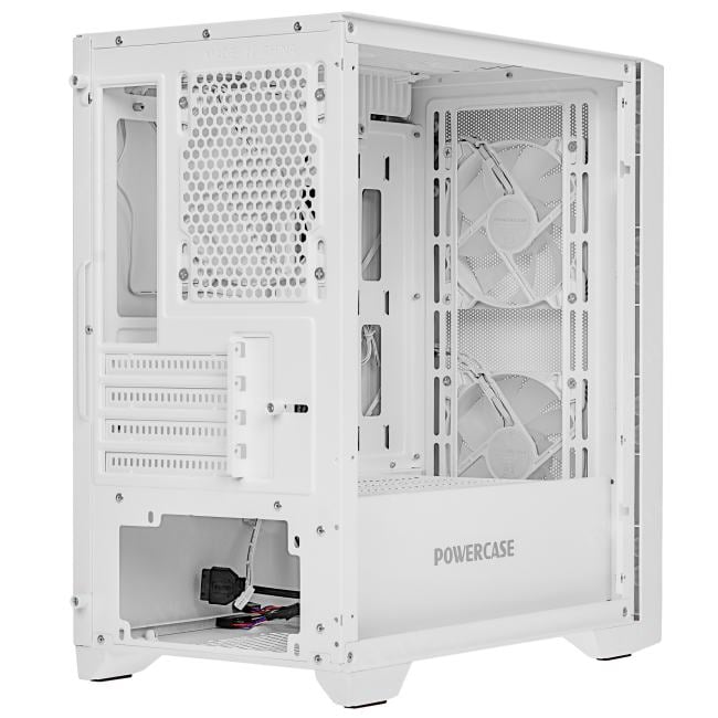 CAMZW-A3-V2 Корпус Powercase Alisio Micro Z3W ARGB V2, Tempered Glass, 3x 120mm ARGB fan,  белый, mATX ()