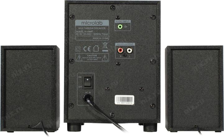 Колонки Microlab M-106BT  <чёрный>  (2x2.5W  +Subwoofer 5W)