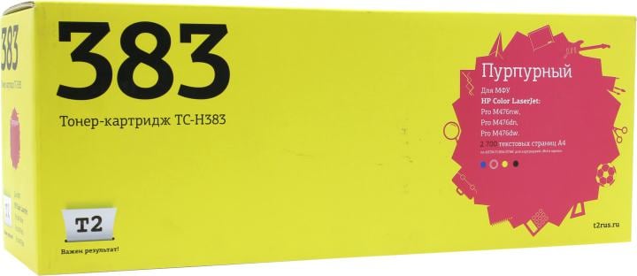 T2 CF383A Картридж T2 (TC-H383) для HP Color LaserJet Pro M476nw/M476dn/M476dw (2700 стр.) пурпурный, с чипом