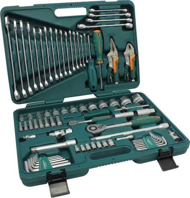 Набор инструмента универсальный Jonnesway S04H52478S, 1/4", 1/2"DR, 78 предметов