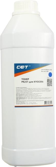 Тонер Cet PK231 OSP0231C-500 голубой бутылка 500гр. для принтера KYOCERA ECOSYS M8124cidn/8130cidn