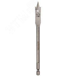 KR-91-0663 Сверло перовое по дереву 12х152  мм  (шестигранный  хвостовик) Kranz