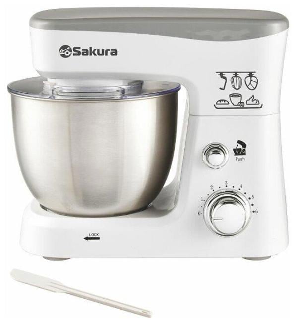 Миксер планетарный Sakura SA-6327W белый
