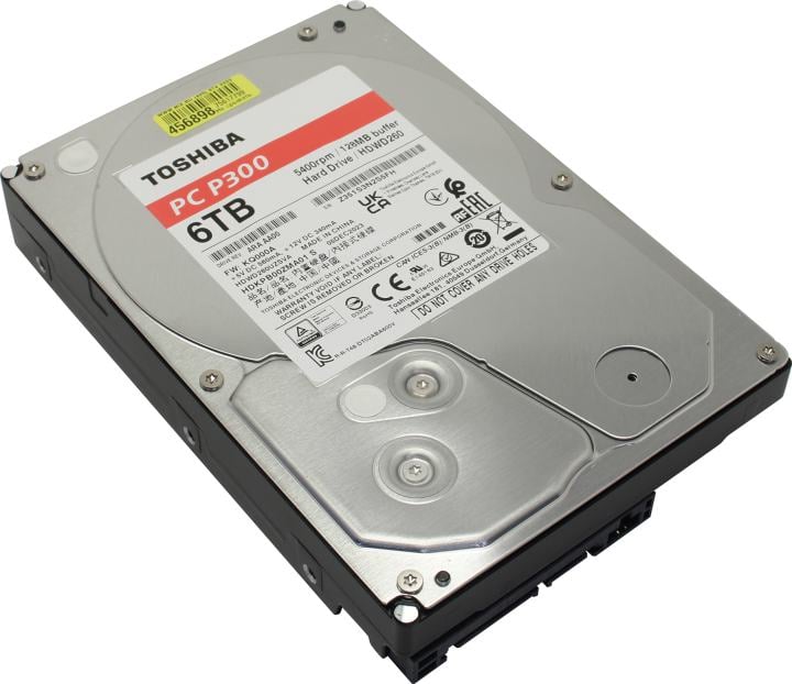 Жесткий диск Toshiba SATA-III 6TB HDWD260UZSVA Desktop P300 4KN (5400rpm) 128Mb 3.5"