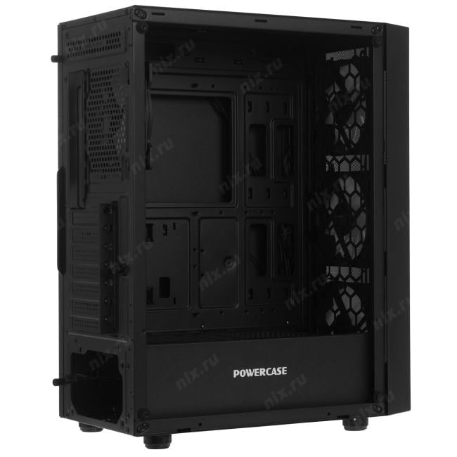 CMAEA19-A4 Корпус Powercase Mistral EA19, Tempered Glass, 4x 120mm ARGB PWM  Fan, чёрный, ATX