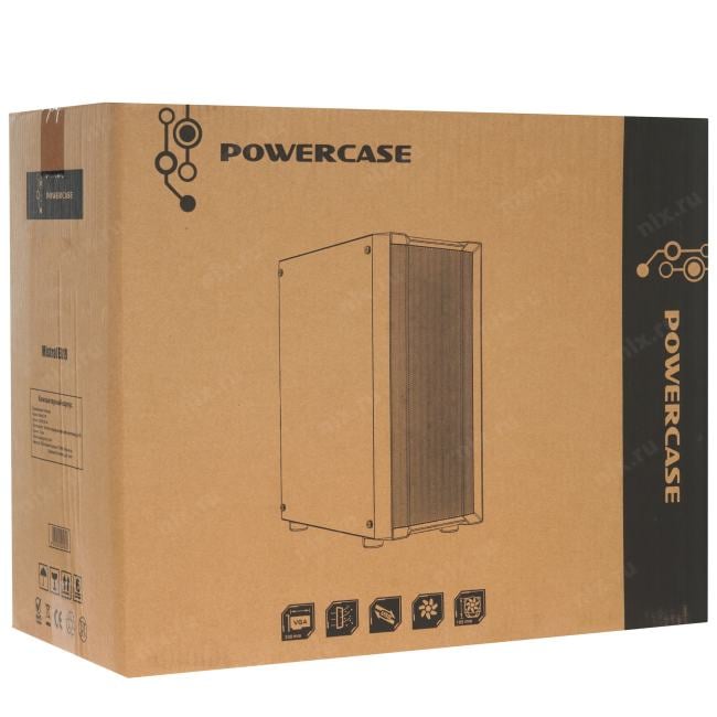 CMAEA19-A4 Корпус Powercase Mistral EA19, Tempered Glass, 4x 120mm ARGB PWM  Fan, чёрный, ATX