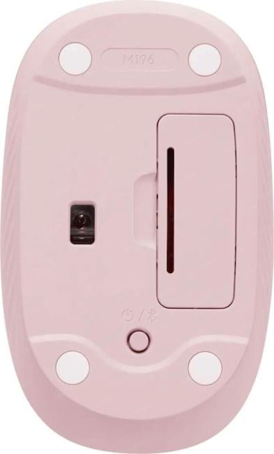 Мышь Logitech M196 розовый оптическая 1000dpi  беспров. BT (910-007317)