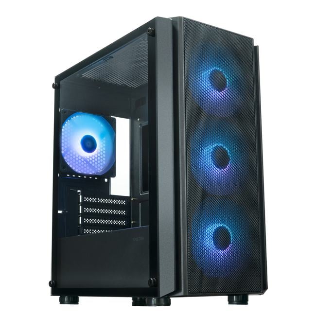 Miditower XASTRA A402M 4ARGB-C6 <A402M-4FC12A-BK-C6>  MicroATX без БП