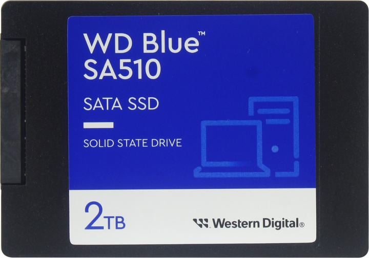 SSD 2 Tb SATA 6Gb/s WD Blue SA510  <WDS200T3B0A> 2.5" TLC