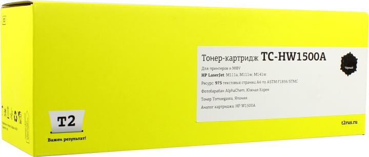 T2  W1500A Тонер-картридж (TC-HW1500A) для HP LaserJet M111a/M111w/M141w (975 стр.) с чипом
