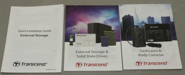 Накопитель на жестком магнитном диске Transcend Внешний жесткий диск Transcend 4TB StoreJet 2.5" M3C USB Type-C и Type-A