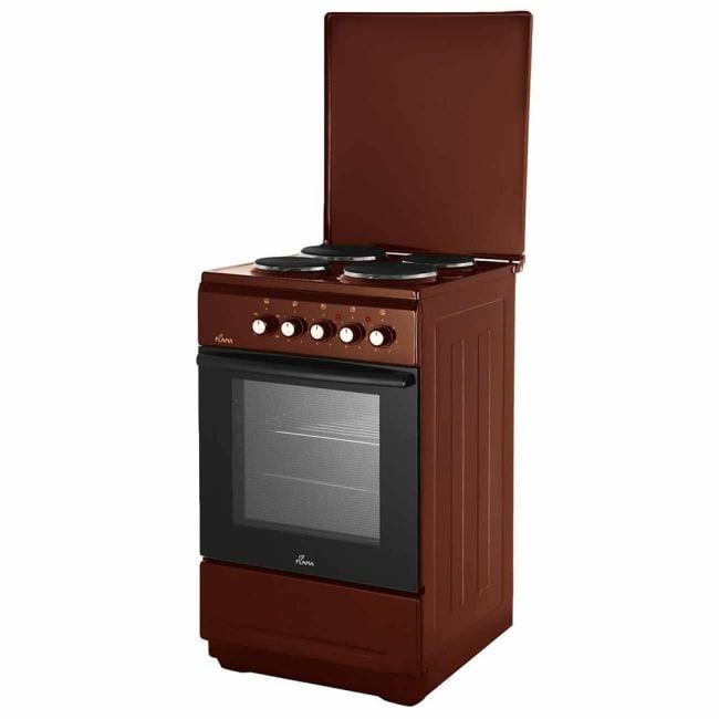 Плита электрическая Flama L FE 14010 B, коричневая