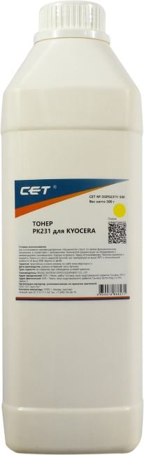 Тонер CET <OSP0231Y-500> PK231 Yellow  для Kyocera 500г