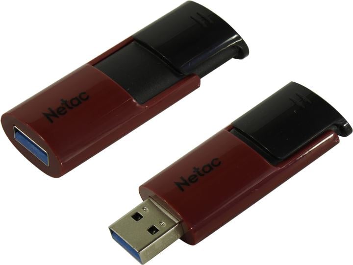 Носитель информации Netac U182 Red 256GB USB3.2 Flash Drive, retractable (replaced NT03U182N-256G-30RE)