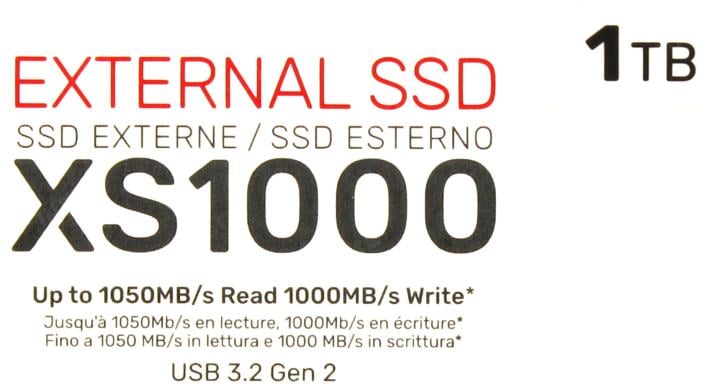 SSD 1 Tb USB3.2  Kingston XS1000 <SXS1000/1000GA>