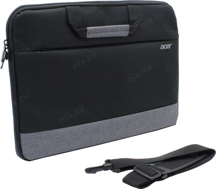 Сумка Acer OBG202 <ZL.OTH11.025> (полиэстер,  чёрный/серый,  15.6")
