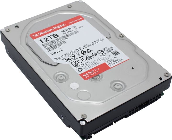 Жесткий диск Western Digital WD122KFBX, 12 ТБ, Red Pro, SATA 6 Гб/с, 7200 rpm