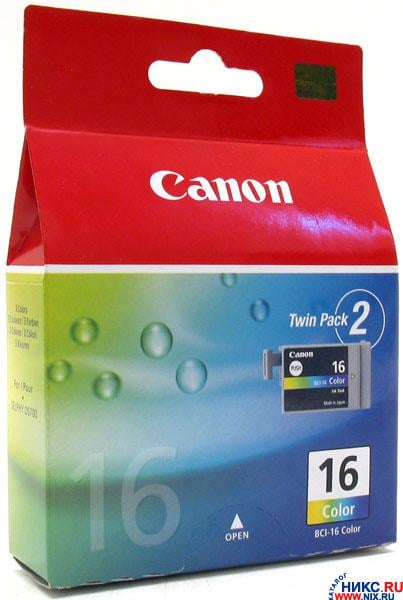 Чернильница Canon BCI-16 COLOR (twin pack) для Pixma  IP90, Selphy DS700/DS810