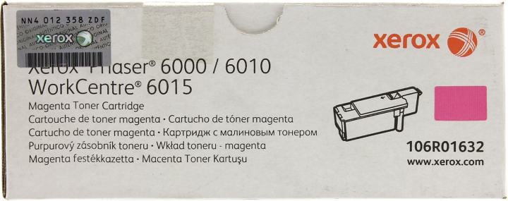 Картридж лазерный Xerox 106R01632 пурпурный для Xerox Ph 6000/6010N/WC 6015 (1000 стр.)(Channels)