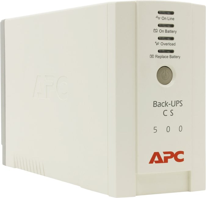 ИБП APC BK500EI, Back-UPS, 500ВА/300Вт, линейно-интерактивный