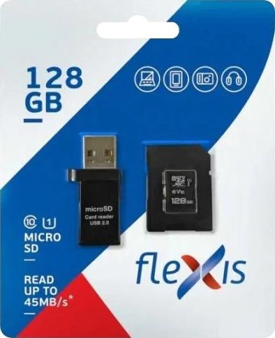 Карта памяти Flexis FX128GMSDXCU1, 128GB microSDXC U1