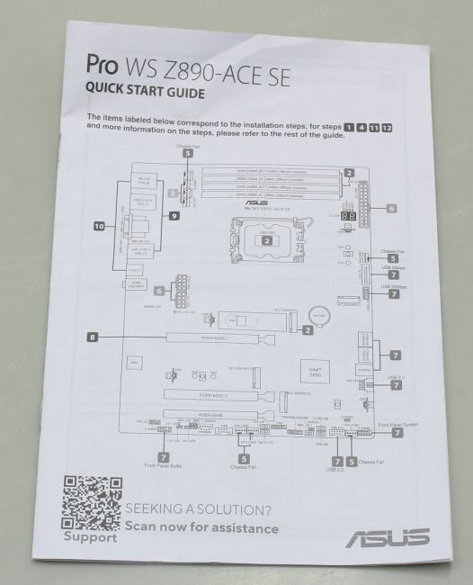 ASUS PRO WS Z890-ACE SE (RTL) LGA1851 <Z890> 3xPCI-E Dsub HDMI  10GbLAN+2.5GbLAN+GbLAN  SATA  ATX 4DDR5