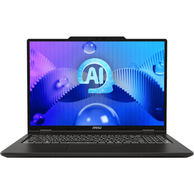 Ноутбук без сумки MSI Venture 16 AI A1MG Ultra7 155H 16" 16:10 2K OLED (2048*1280) 120Hz DDR5 16GB (8GB*2),1TB SSD,Intel Arc Graphics ,55.2Whr,1,9kg,1y,Dos,Solid Gray