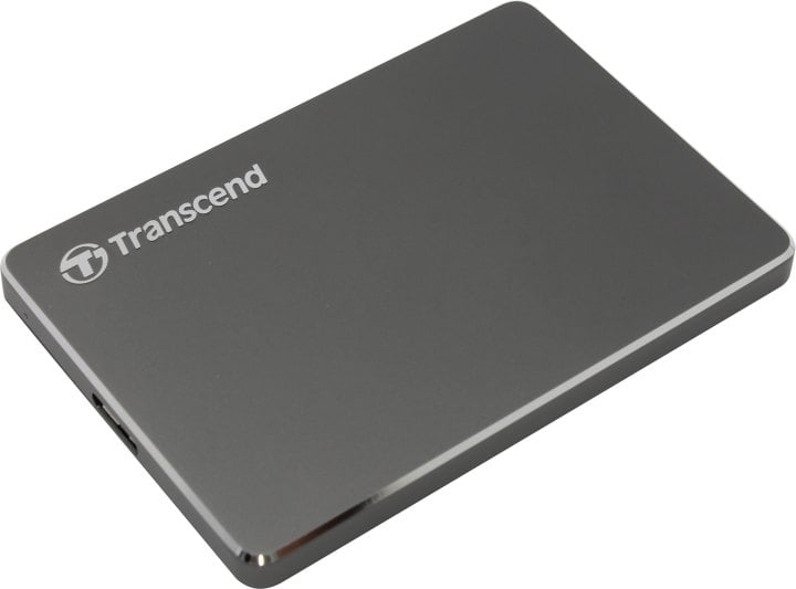 Внешний HDD Transcend TS1TSJ25C3N, 1ТБ, USB 3.0, серый