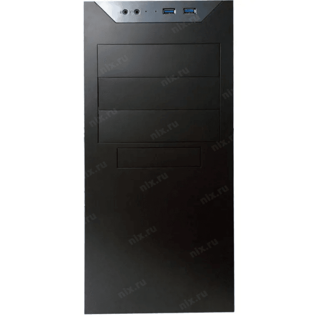 6191212 MidiTower Powerman BA833 Black  U3.0*2+A(HD) ATX,  mATX(без блока питания)