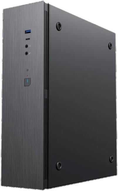 Корпус Zircon ZN-S37 300W (MATX SFF 8,3L,  Черн.,  1*USB3.0,  1*Type-C, 1*80мм)